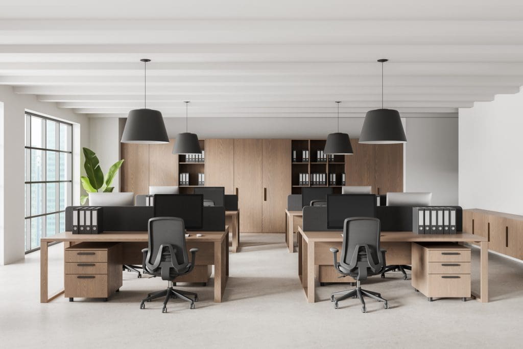 modern-open-plan-office-interior-with-wooden-desks-ergonomic-chairs-pendant-lighting-and-organized-workstations-in-bright-daylight-3d-rendering